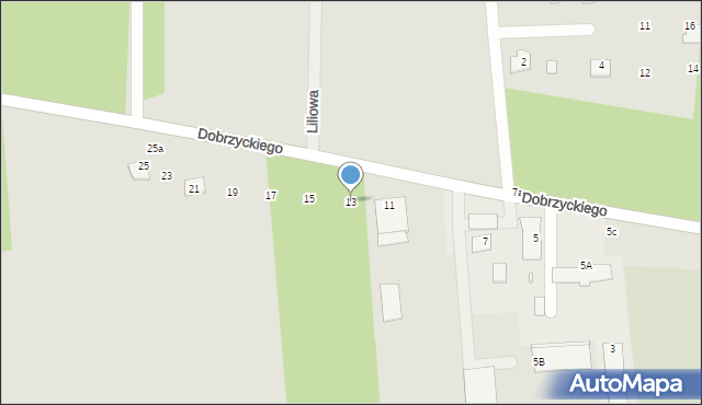 Cegłów, Dobrzyckiego Henryka, 13, mapa Cegłów
