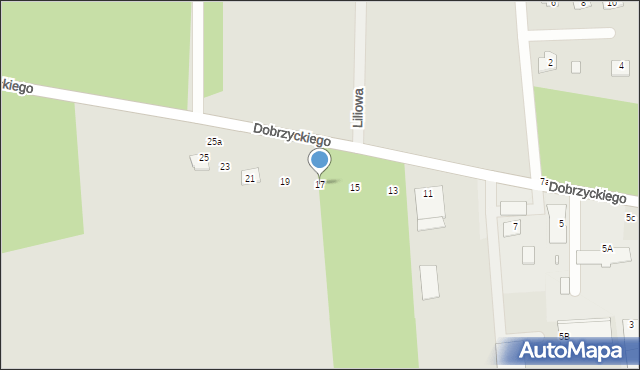 Cegłów, Dobrzyckiego Henryka, 17, mapa Cegłów