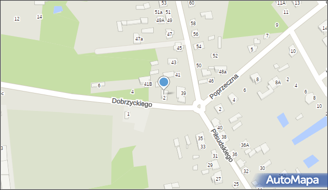 Cegłów, Dobrzyckiego Henryka, 8, mapa Cegłów