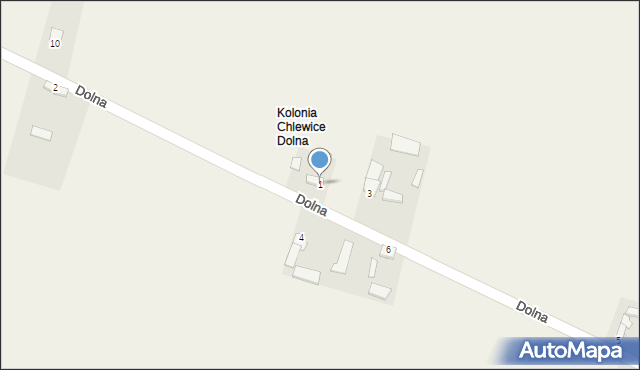 Chlewice, Dolna, 1, mapa Chlewice