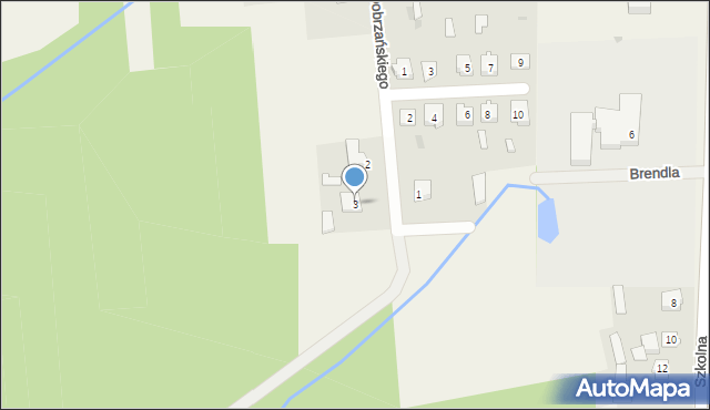 Chlewiska, Dobrzańskiego, 3, mapa Chlewiska