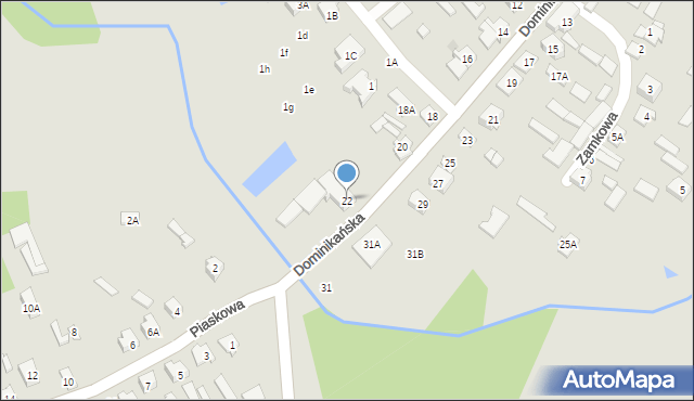 Choroszcz, Dominikańska, 22, mapa Choroszcz