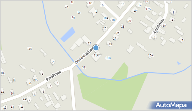 Choroszcz, Dominikańska, 31A, mapa Choroszcz