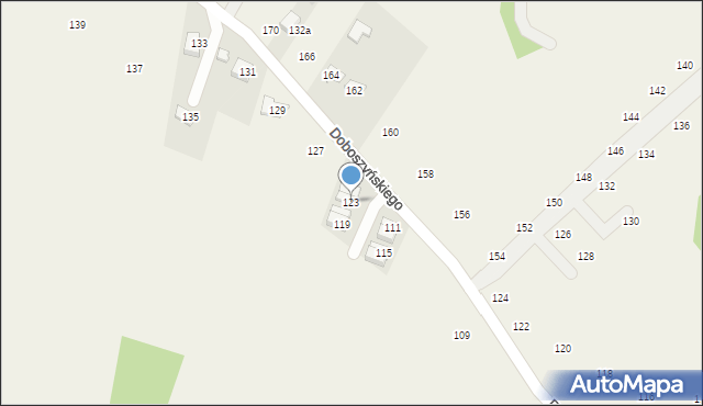 Chorowice, Doboszyńskiego Adama, 123, mapa Chorowice
