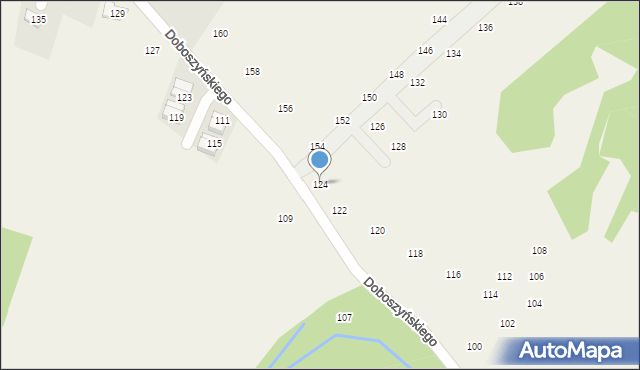 Chorowice, Doboszyńskiego Adama, 124, mapa Chorowice