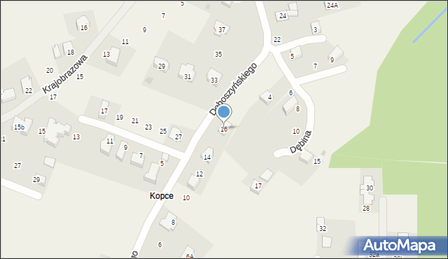 Chorowice, Doboszyńskiego Adama, 16, mapa Chorowice