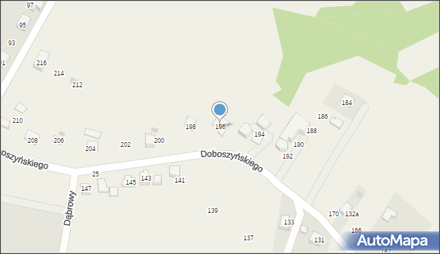 Chorowice, Doboszyńskiego Adama, 196, mapa Chorowice