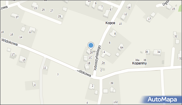 Chorowice, Doboszyńskiego Adama, 1A, mapa Chorowice