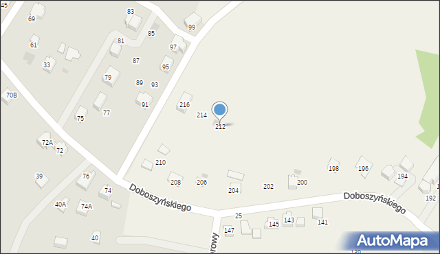 Chorowice, Doboszyńskiego Adama, 212, mapa Chorowice