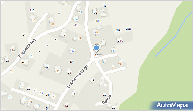 Chorowice, Doboszyńskiego Adama, 22, mapa Chorowice