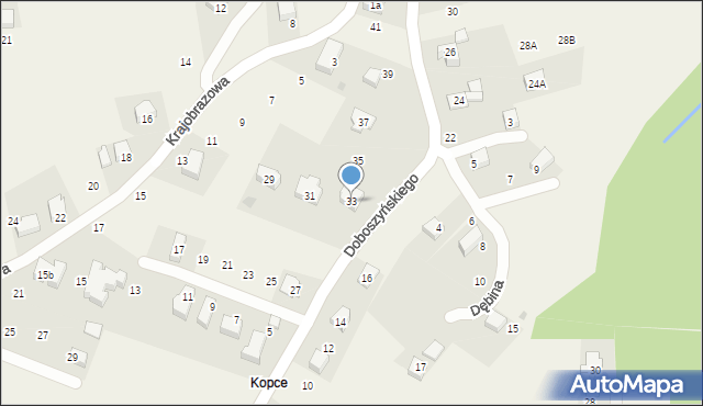 Chorowice, Doboszyńskiego Adama, 33, mapa Chorowice