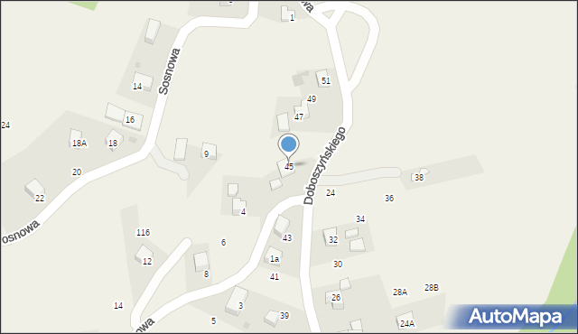 Chorowice, Doboszyńskiego Adama, 45, mapa Chorowice