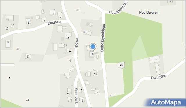 Chorowice, Doboszyńskiego Adama, 61, mapa Chorowice