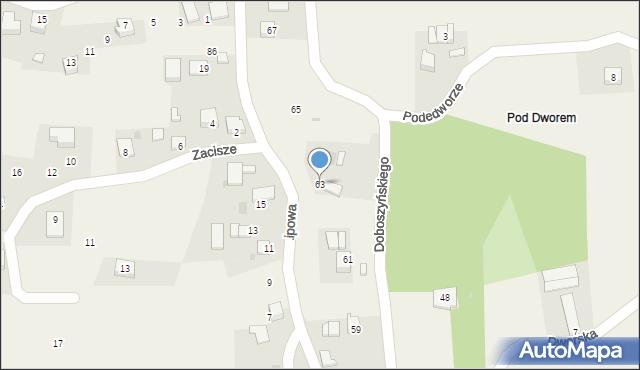 Chorowice, Doboszyńskiego Adama, 63, mapa Chorowice