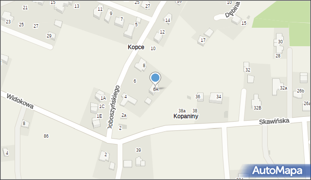 Chorowice, Doboszyńskiego Adama, 6A, mapa Chorowice