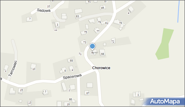 Chorowice, Doboszyńskiego Adama, 70, mapa Chorowice