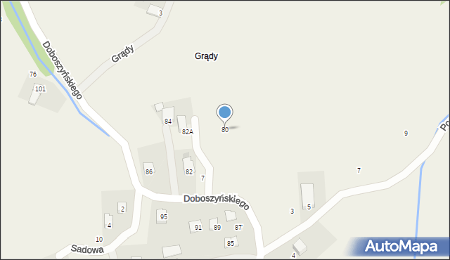 Chorowice, Doboszyńskiego Adama, 80, mapa Chorowice