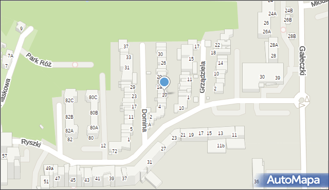 Chorzów, Domina Rajnholda, 10, mapa Chorzów