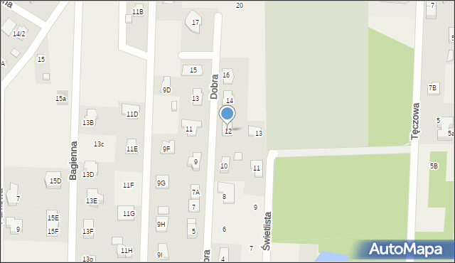 Chotomów, Dobra, 12, mapa Chotomów