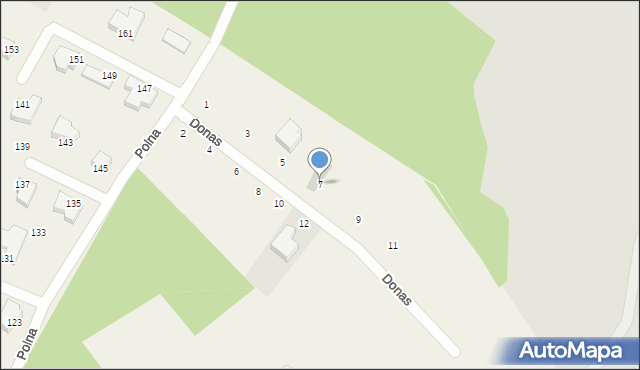 Chwaszczyno, Donas, 7, mapa Chwaszczyno