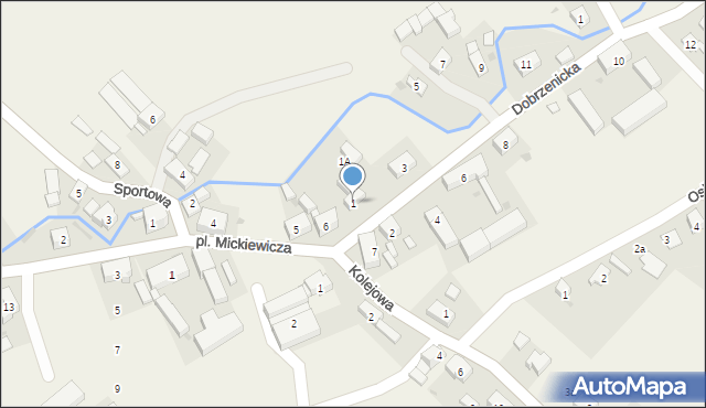 Ciepłowody, Dobrzenicka, 1, mapa Ciepłowody