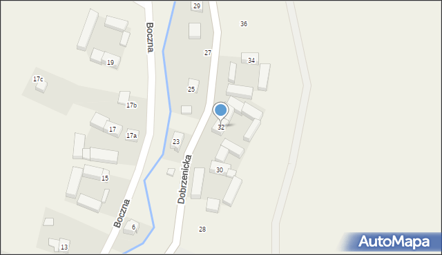 Ciepłowody, Dobrzenicka, 32, mapa Ciepłowody
