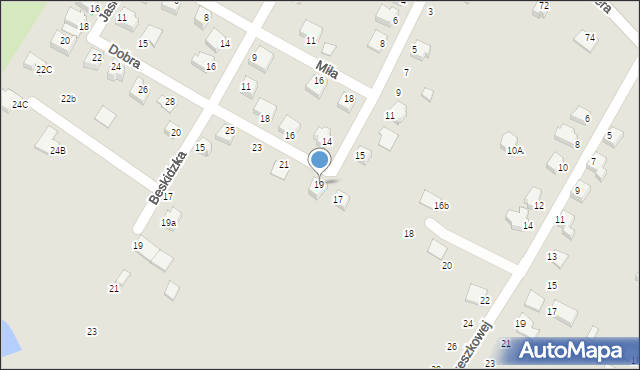 Cieszyn, Dobra, 19, mapa Cieszyna
