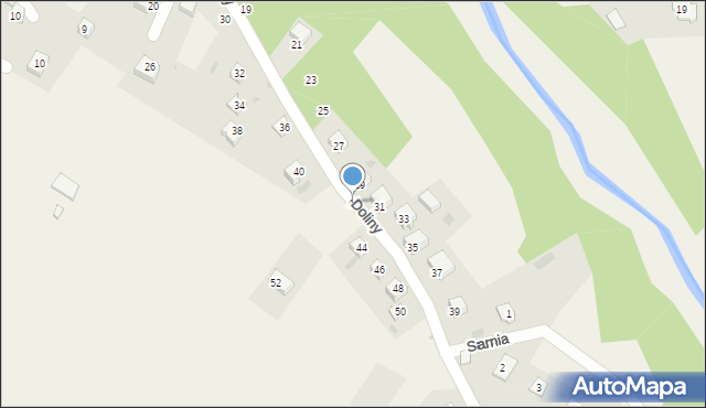 Cisiec, Doliny, 42, mapa Cisiec