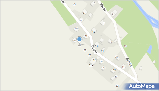 Cisiec, Doliny, 66, mapa Cisiec