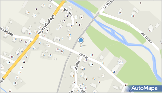 Cisiec, Doliny, 9, mapa Cisiec