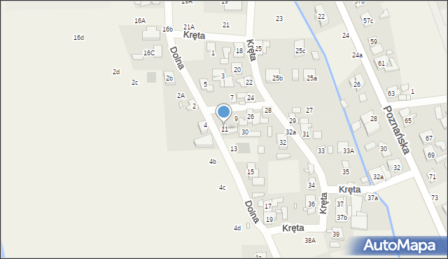 Czapury, Dolna, 11, mapa Czapury