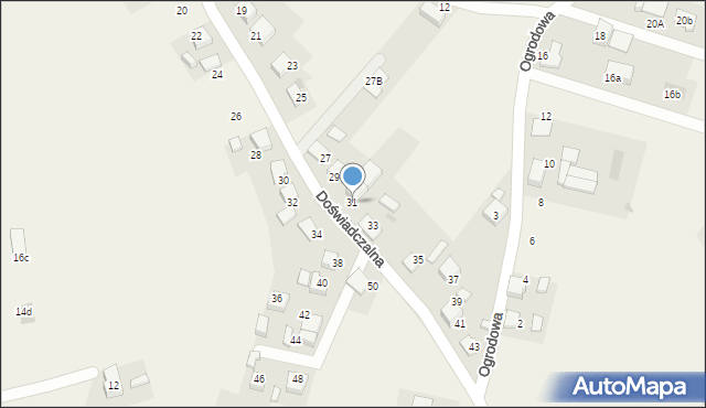 Czarków, Doświadczalna, 31, mapa Czarków