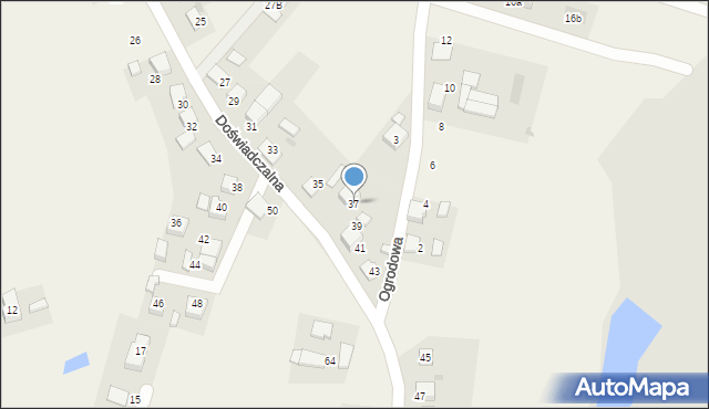 Czarków, Doświadczalna, 37, mapa Czarków