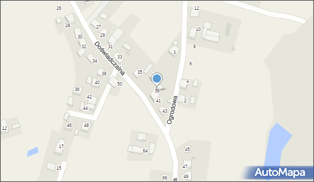 Czarków, Doświadczalna, 39, mapa Czarków