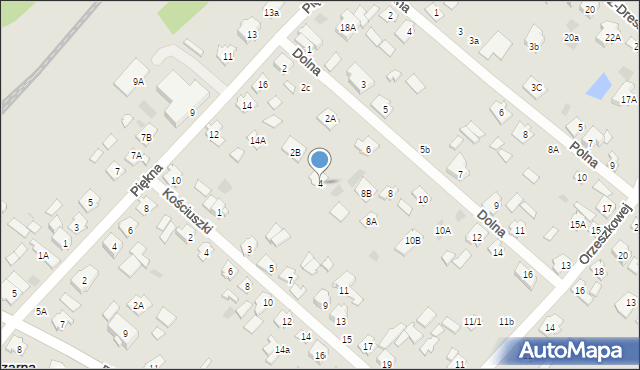 Czarna Białostocka, Dolna, 4, mapa Czarna Białostocka