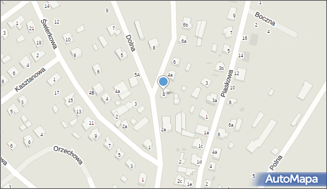 Czarne, Dolna, 4, mapa Czarne