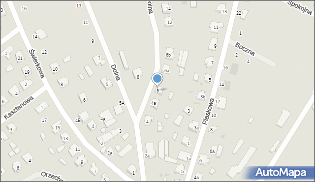Czarne, Dolna, 6, mapa Czarne