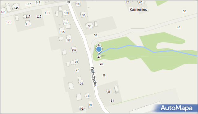 Czechówka, Dobczycka, 42, mapa Czechówka