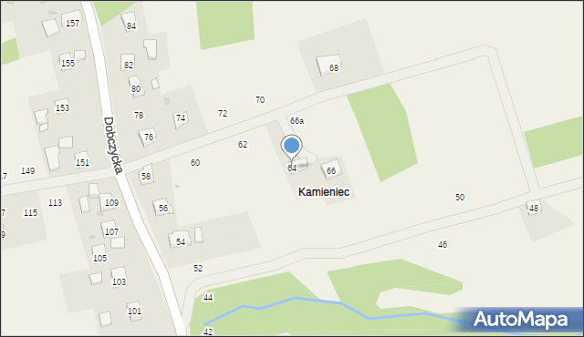 Czechówka, Dobczycka, 64, mapa Czechówka