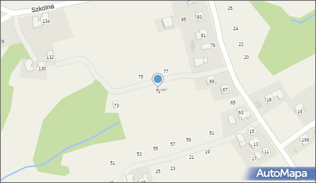 Czechówka, Dobczycka, 71, mapa Czechówka