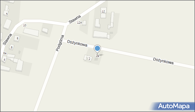 Czerlejnko, Dożynkowa, 2a, mapa Czerlejnko