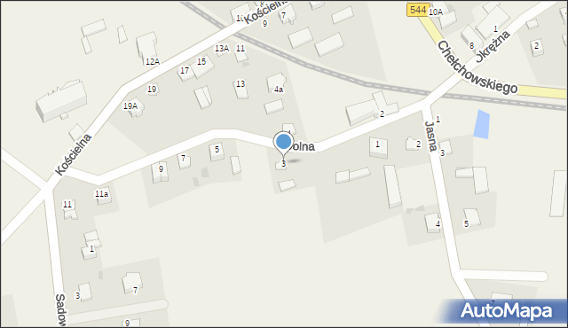 Czernice Borowe, Dolna, 3, mapa Czernice Borowe