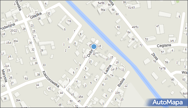 Częstochowa, Dobra, 12, mapa Częstochowy