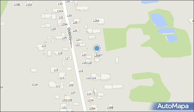 Częstochowa, Dobrzyńska, 120A, mapa Częstochowy