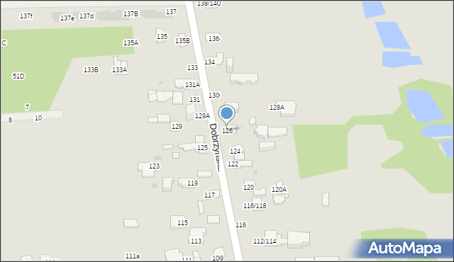 Częstochowa, Dobrzyńska, 126a, mapa Częstochowy