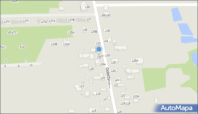 Częstochowa, Dobrzyńska, 131, mapa Częstochowy