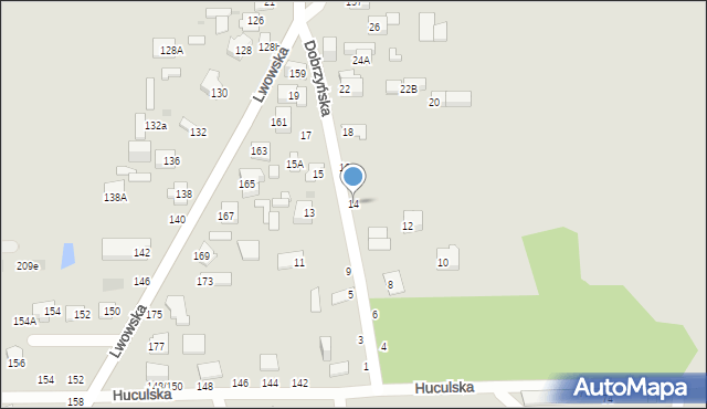 Częstochowa, Dobrzyńska, 14, mapa Częstochowy