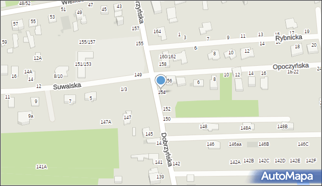 Częstochowa, Dobrzyńska, 154, mapa Częstochowy