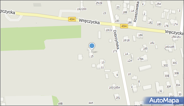 Częstochowa, Dobrzyńska, 173A, mapa Częstochowy