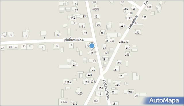 Częstochowa, Dobrzyńska, 25, mapa Częstochowy